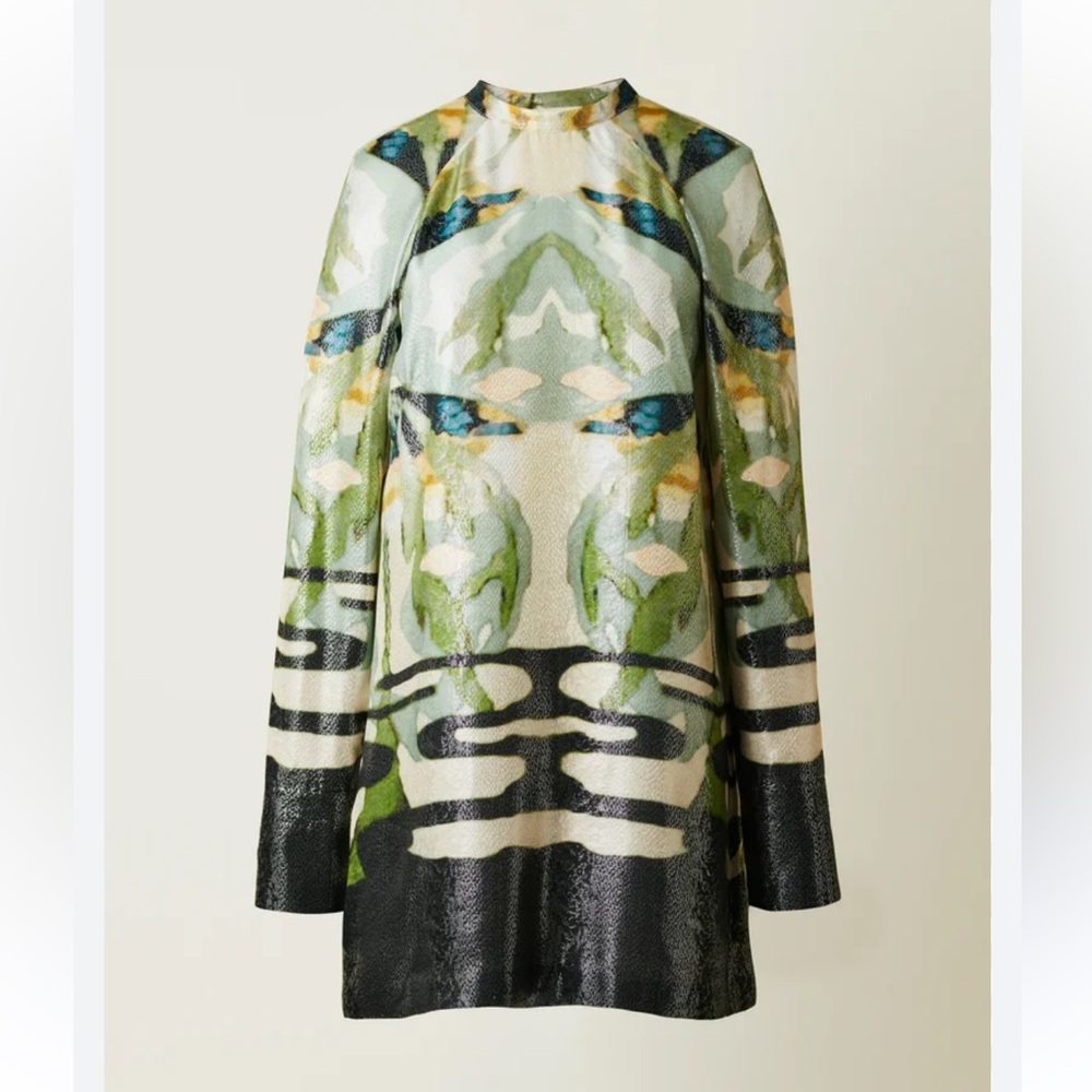 H&M Multicolor Abstract Long Sleeve Dress